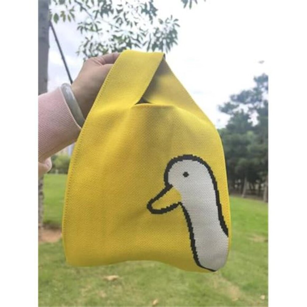Fashion Knotted Mini Tote Bag Goose Design